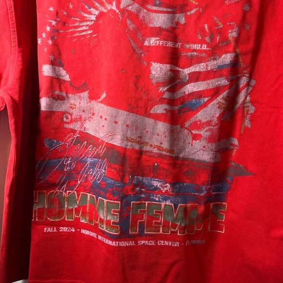•NWT• Homme + Femme LA • Space Ship Tee in Red
HFFW2024104-1 • Men’s L - Picture 9 of 10
